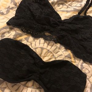 PINK VICTORIA’S SECRET Lace Bandeau + Bralette